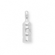 BY31® Ciondoli in ottone Eco-brass bottiglia di vino argento