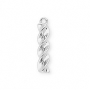 BY31® Ciondoli in ottone Eco-brass pasta fusilli argento
