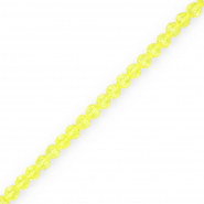 Perline sfaccettate tonde 4 mm giallo