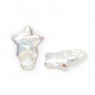 Perle di acqua dolce imperfette stella bianco naturale