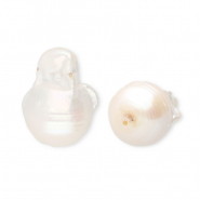 Perle di acqua dolce imperfette bianco naturale