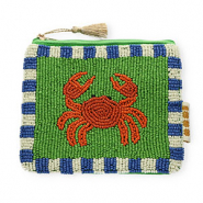 BY31® Pochette granchino verde-arancio bruciato-blu-bianco-oro