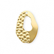 Ciondoli in acciaio inossidabile ovale oro