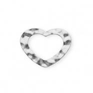 Componenti in acciaio inossidabile distanziatore cuore argento