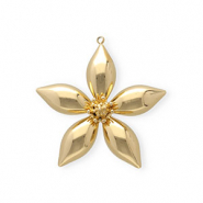 Ciondoli in acciaio inossidabile fiore oro