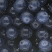 Perline di vetro 10mm blu denim