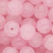 Perline di vetro 12mm rosa chiaro
