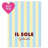 BY31&reg; Espositori bigiotteria in cartoncino "Il sole splende" giallo-blu chiaro-rosso magono