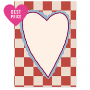 BY31&reg; Espositori bigiotteria in cartoncino cuore crema-rosso-rosso bordeaux-blu chiaro