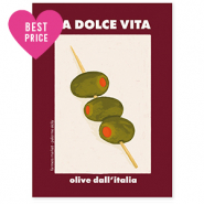 BY31&reg; Espositori bigiotteria in cartoncino "La dolce vita" rosso bordeaux-biancastro-verde oliva-arancione