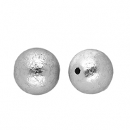 Perline in acrilico 14 mm tonda argento