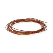 Pelle 1mm tubolare marrone