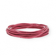 Pelle 2mm tubolare rosa
