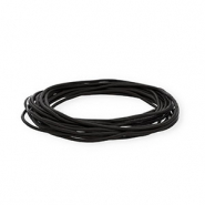 Pelle 2mm tubolare nero