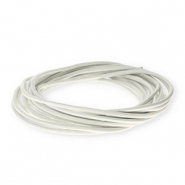 Pelle 3mm tubolare bianco