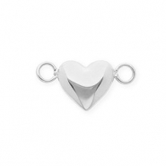 Componenti in acciaio inossidabile distanziatore cuore argento