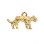 Ciondoli in acciaio inossidabile leopardo oro