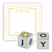 Perline / ciondoli Message beads C.U.S® per bigiotteria