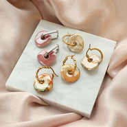 Set di ispirazione Ecco come creare orecchini con perline in ceramica greca DQ donut