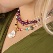 Set di ispirazione Idee creative con le perline in pietra naturale chips