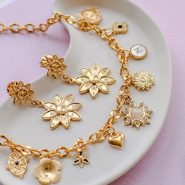 Novità Ciondoli in acciaio inossidabile a forma di fiore