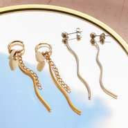 Set di ispirazione Inizia con componenti per orecchini in acciaio inossidabile