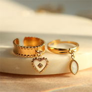 Set di ispirazione Crea belle collane e anelli con ciondoli a conchiglia in acciaio inossidabile