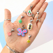 Novità Perle in acrilico di imitazione dipinte a mano