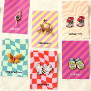 Set di ispirazione Tempo di ispirazione con spille, pins e cartoncini per gioielli