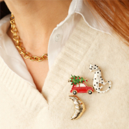 Set di ispirazione Combinazioni festive uniche con pins, broches e cartoncini per gioielli