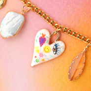 Set di ispirazione Tempo di ispirazione con ciondoli in metallo con smalto