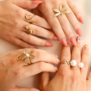 Novità Splendidi anelli in acciaio inossidabile