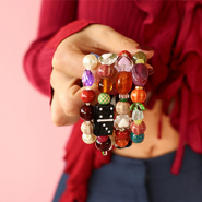 Set di ispirazione Mix & match: perline in vetro e ceramica funky