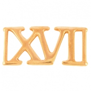 Distanziatori di metallo DQ a forma di 'XVI' oro rosa (privo di nichel)
