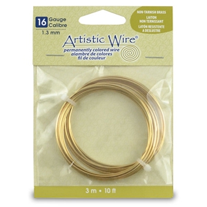 Artistic Wire 16 Gauge ottone resistente all'appannamento