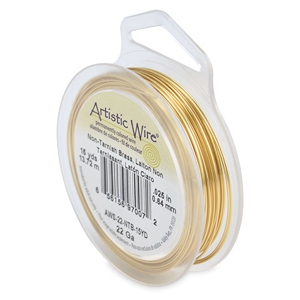 Artistic Wire 22 Gauge ottone resistente all'appannamento