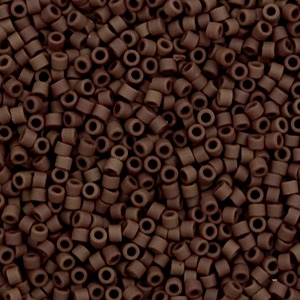 Perline Miyuki Delica 11/0 Opaque matte espresso brown DB-1910