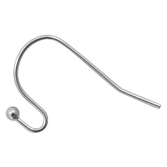 Componenti in acciaio inossidabile orecchini / monachella argento antico