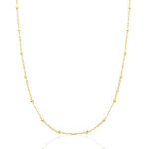 Collane in acciaio inossidabile con palline oro