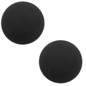 Cabochon Polaris Elements 12 mm classico opaco nero