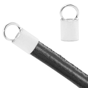 Componenti in argento 925 terminali 3 mm argento