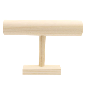 Espositore per bigiotteria di legno per braccialetti naturale (colore naturale di legno)