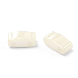 Perline Miyuki Tila met&agrave; 5x2,3 mm Ceylon antique ivory pearl HTL-592