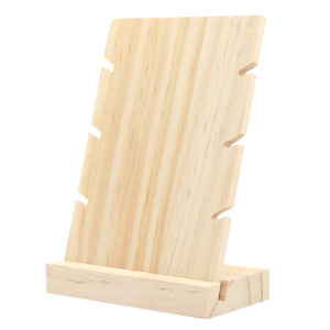 Espositore per bigiotteria di legno per braccialetti naturale (colore naturale di legno)
