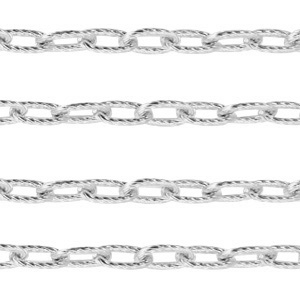 Componenti in acciaio inossidabile catena a rol&ograve; anchor cable links argento