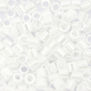 Perline Miyuki Delica 8/0 Ceylon white pearl DBL-201