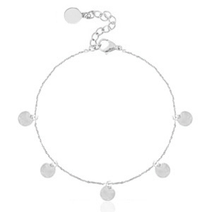 Bracciali in acciaio inossidabile con piastre argento