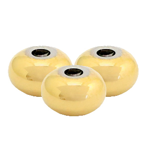 Perline in acciaio inossidabile 4mm oro
