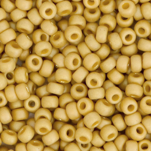 Rocailles Miyuki 8/0 Opaque glazed frosted citron yellow 8-4692