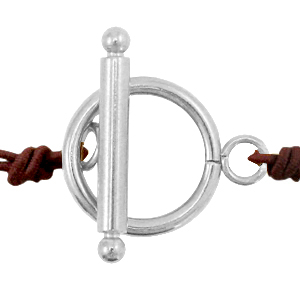 Componenti in acciaio inossidabile chiusura a forma T 14mm argento